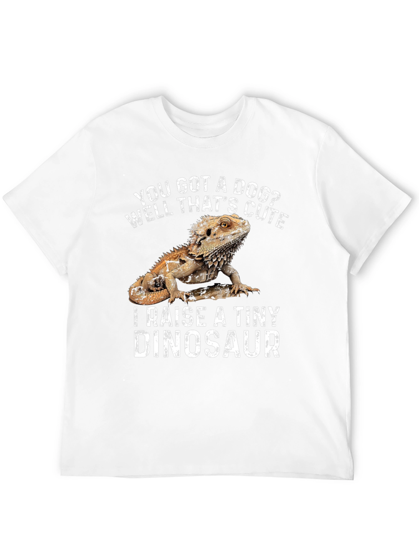 Black Bearded Dragon T-Shirt - I Raise a Tiny Dinosaur view 12