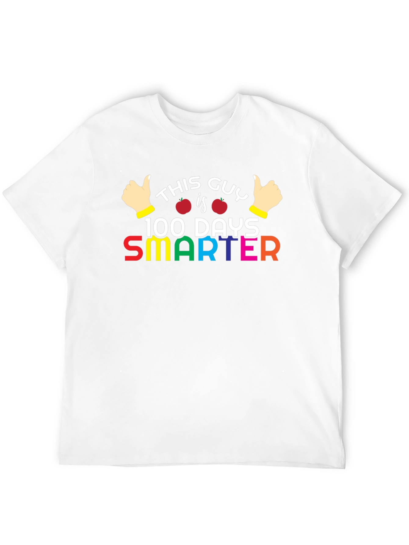 Black 100 Days Smarter T-Shirt - Teacher & Student Apparel view 12