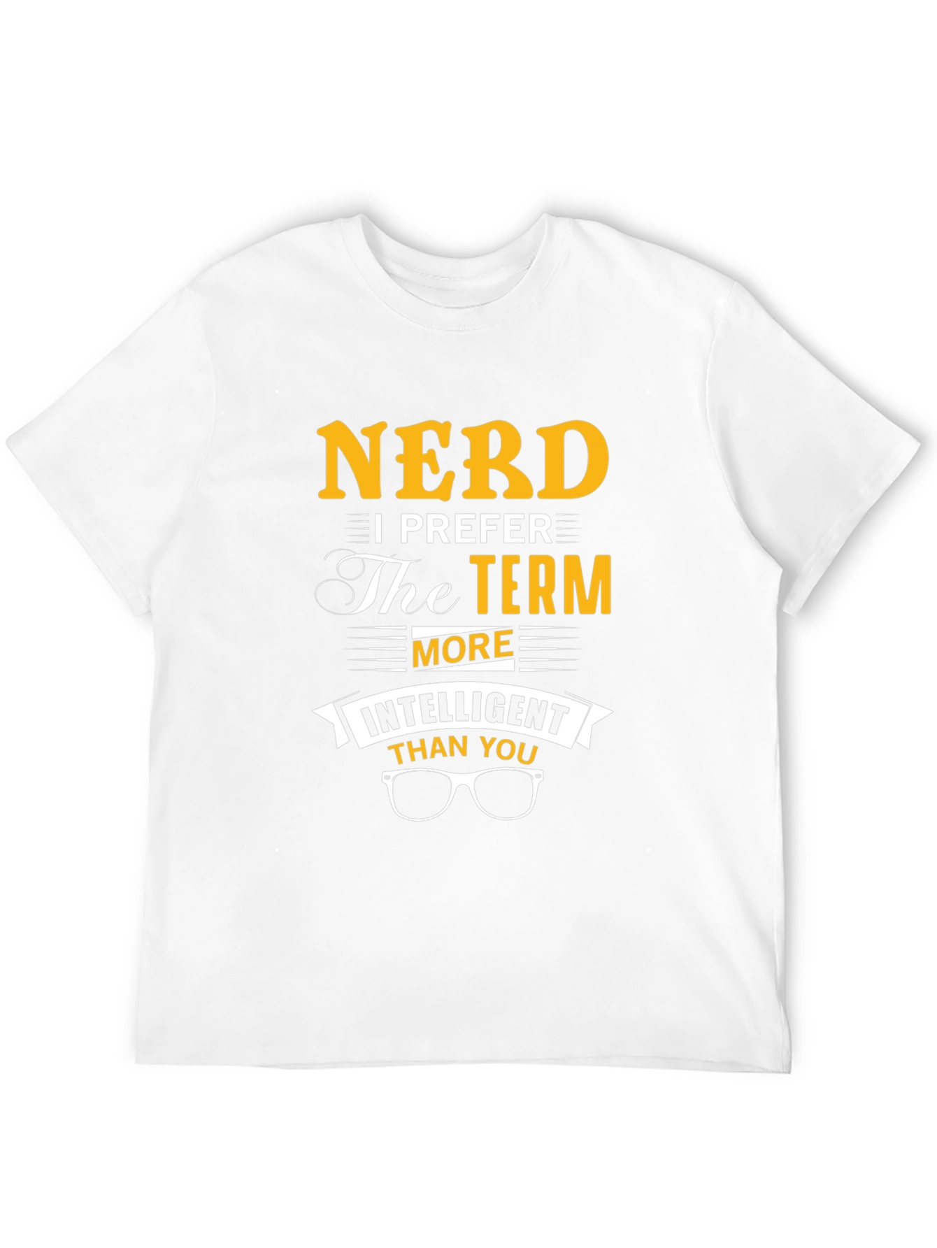 Black Nerd T-Shirt - Intelligent Than You Funny Slogan Tee view 12