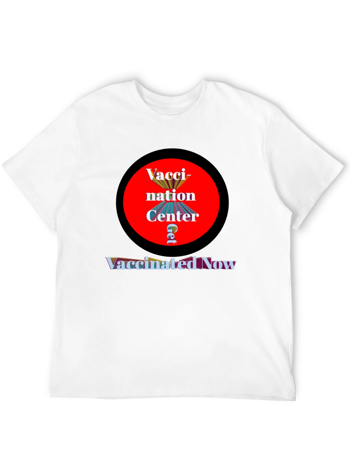 Black Vaccination Center T-Shirt - Get Vaccinated Now view 12