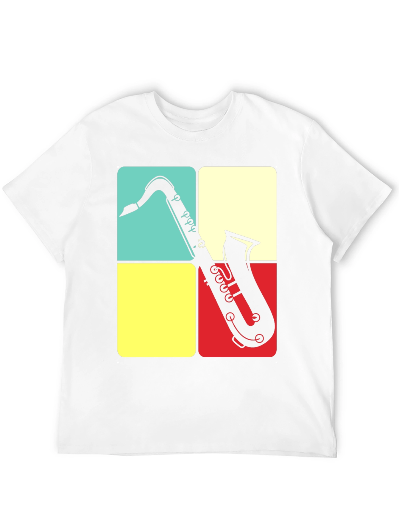 Black Saxophone Graphic Tee | Retro Musical Shirt view 12