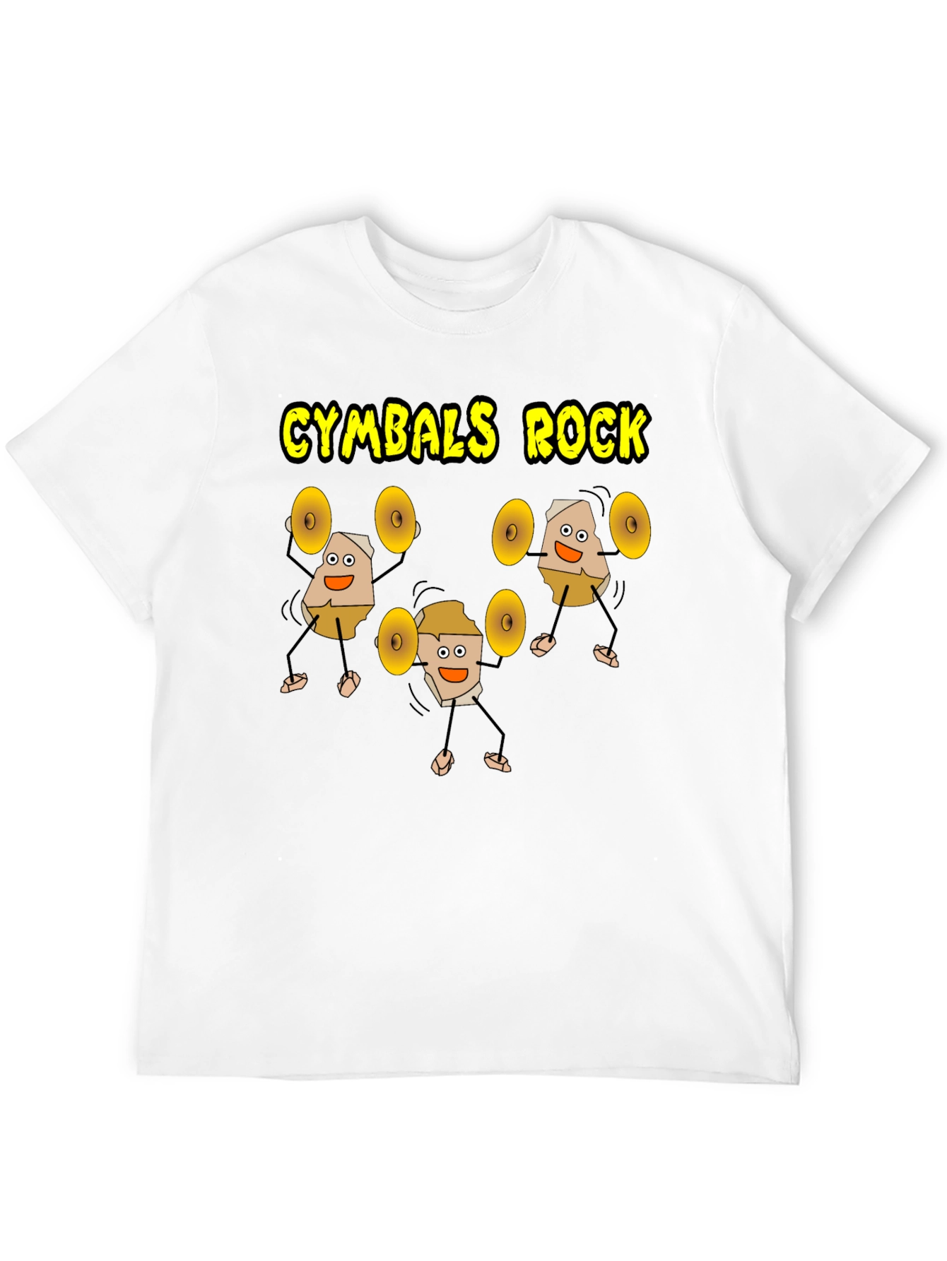 Black Cymbals Rock T-Shirt, Funny Drummer Tee view 12