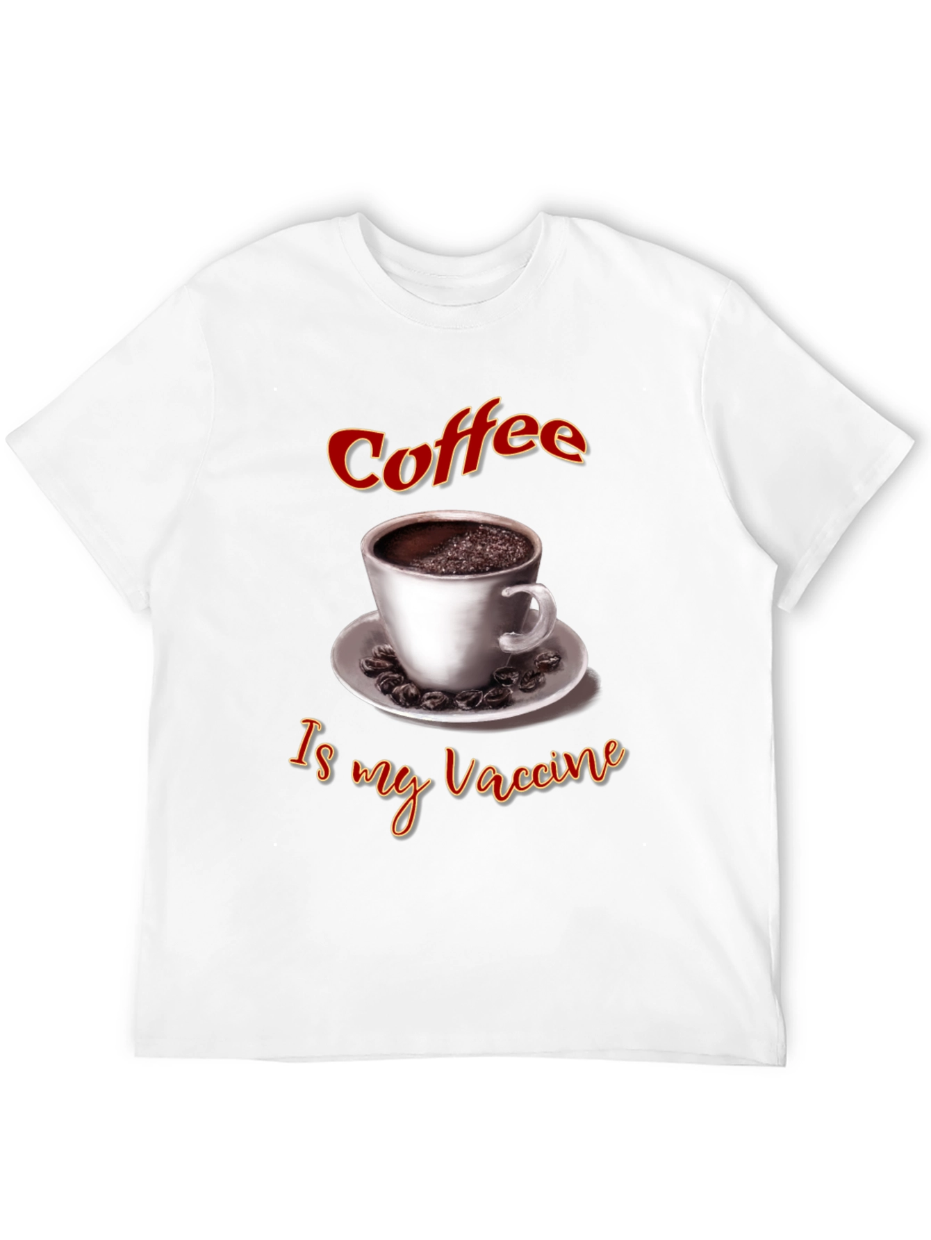 Black Coffee Is My Vaccine T-Shirt view 12