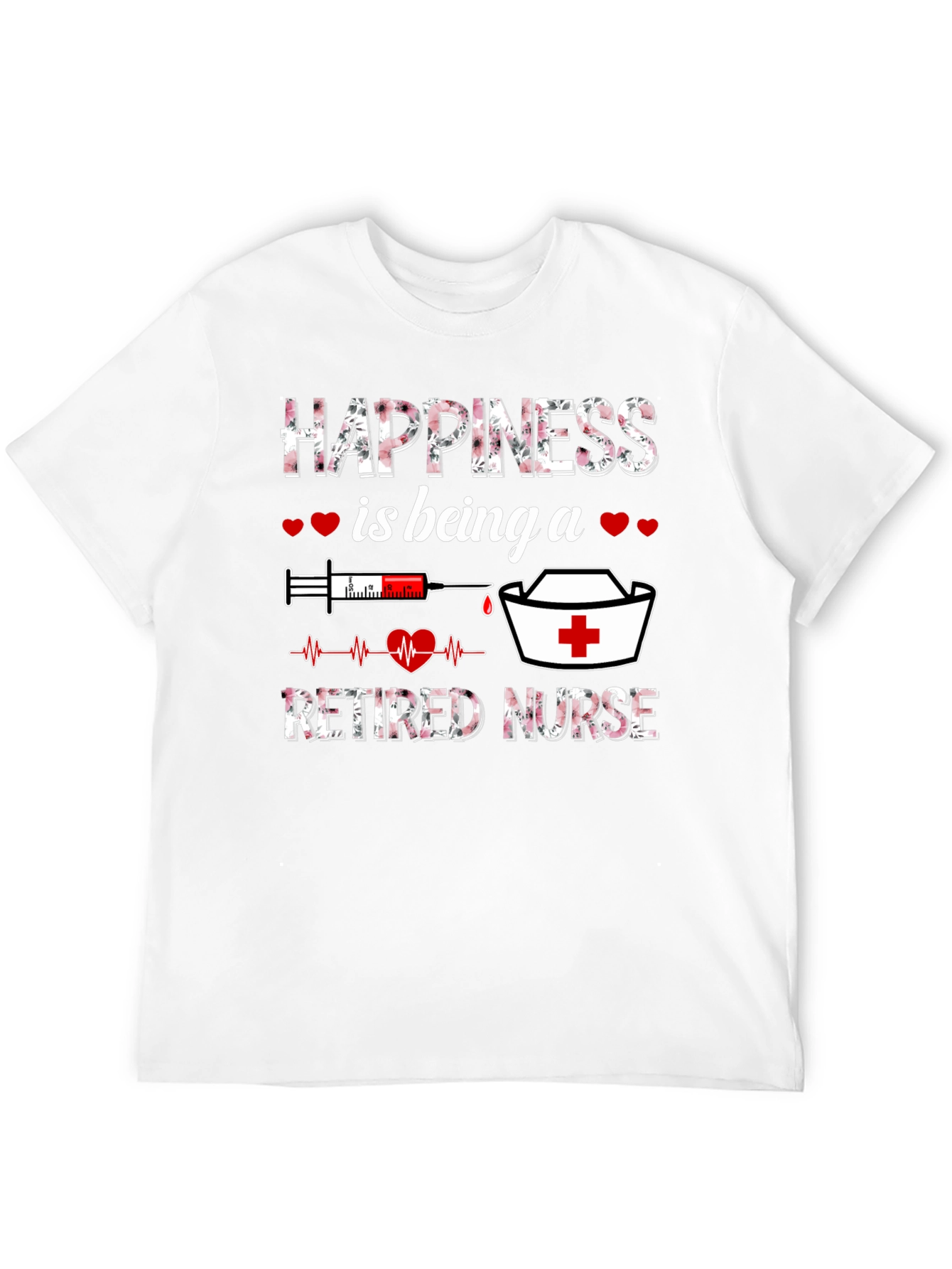 Black Happiness Is Being a Retired Nurse T-Shirt view 12