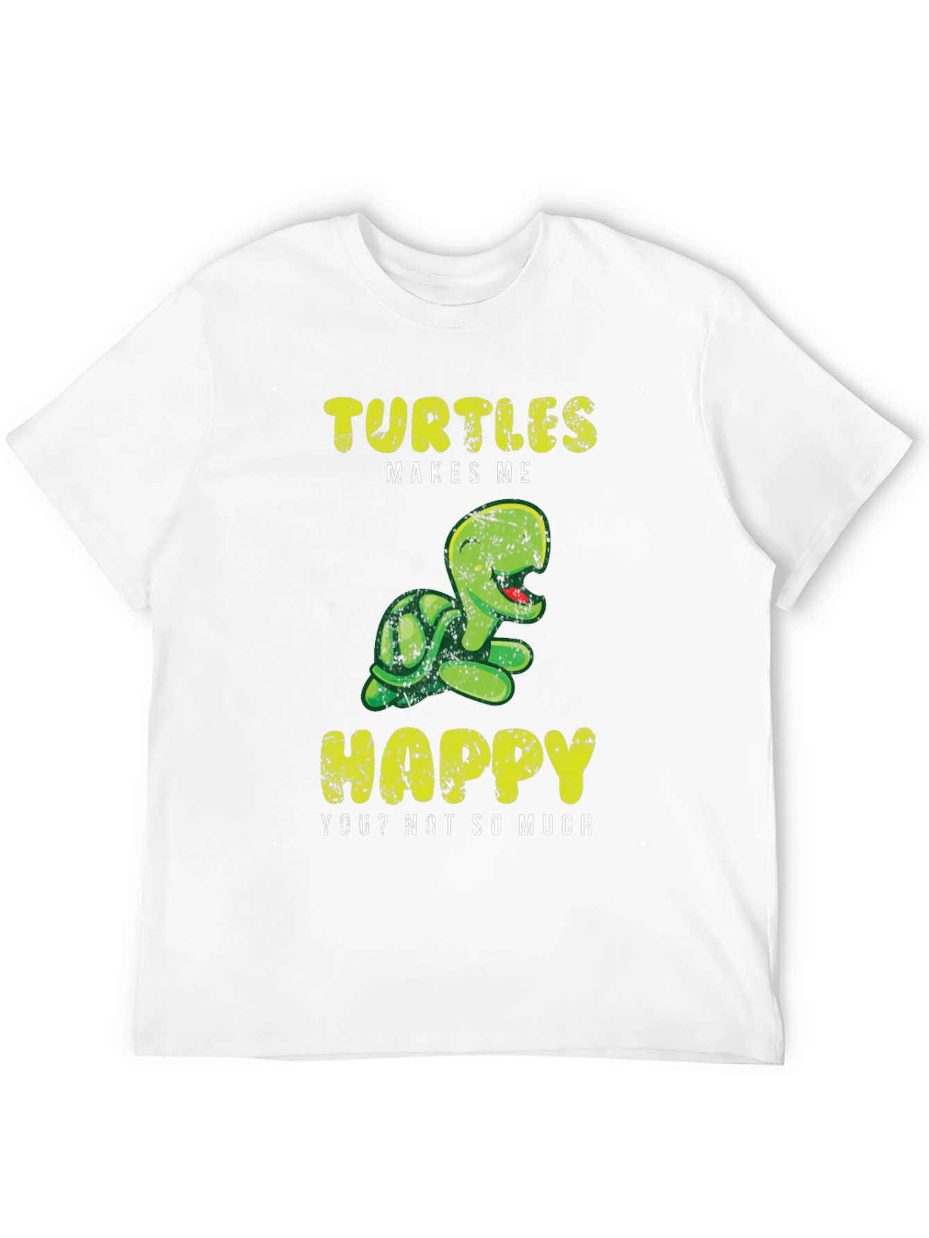 Black Turtles Make Me Happy T-Shirt view 12