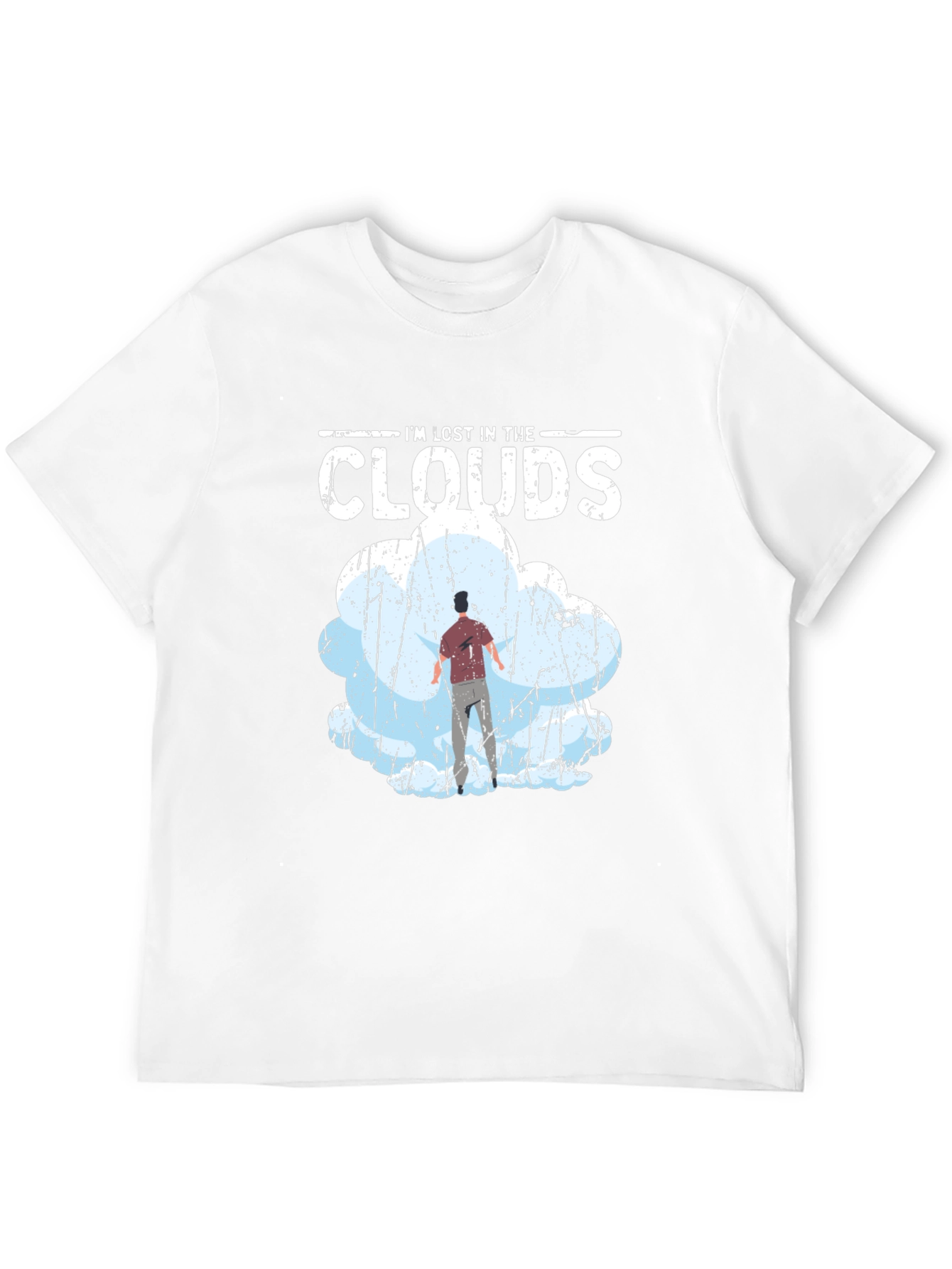 Black Lost in the Clouds Graphic T-Shirt - Unique Design view 12