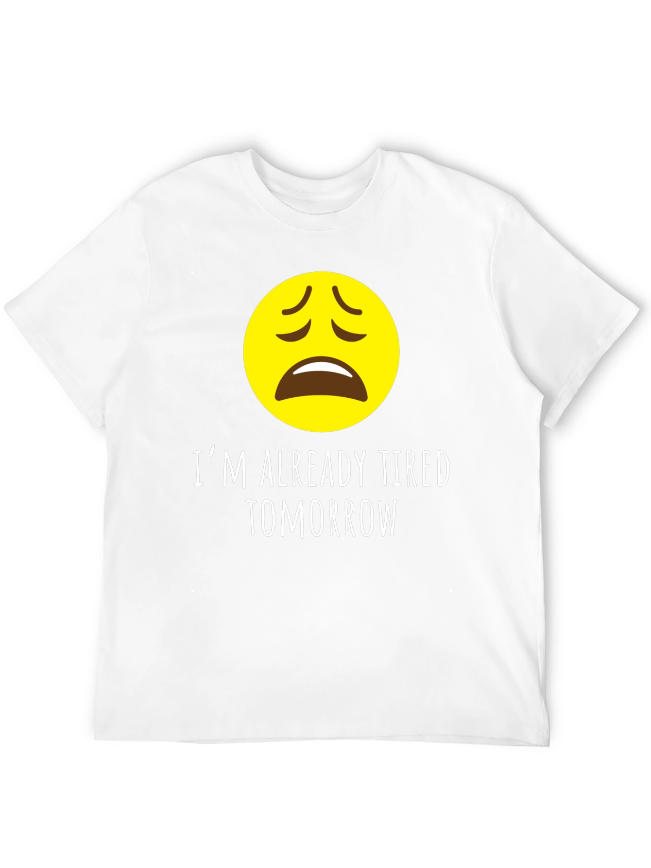 Black Tired Tomorrow Graphic Tee - Funny Sarcastic Shirt view 12