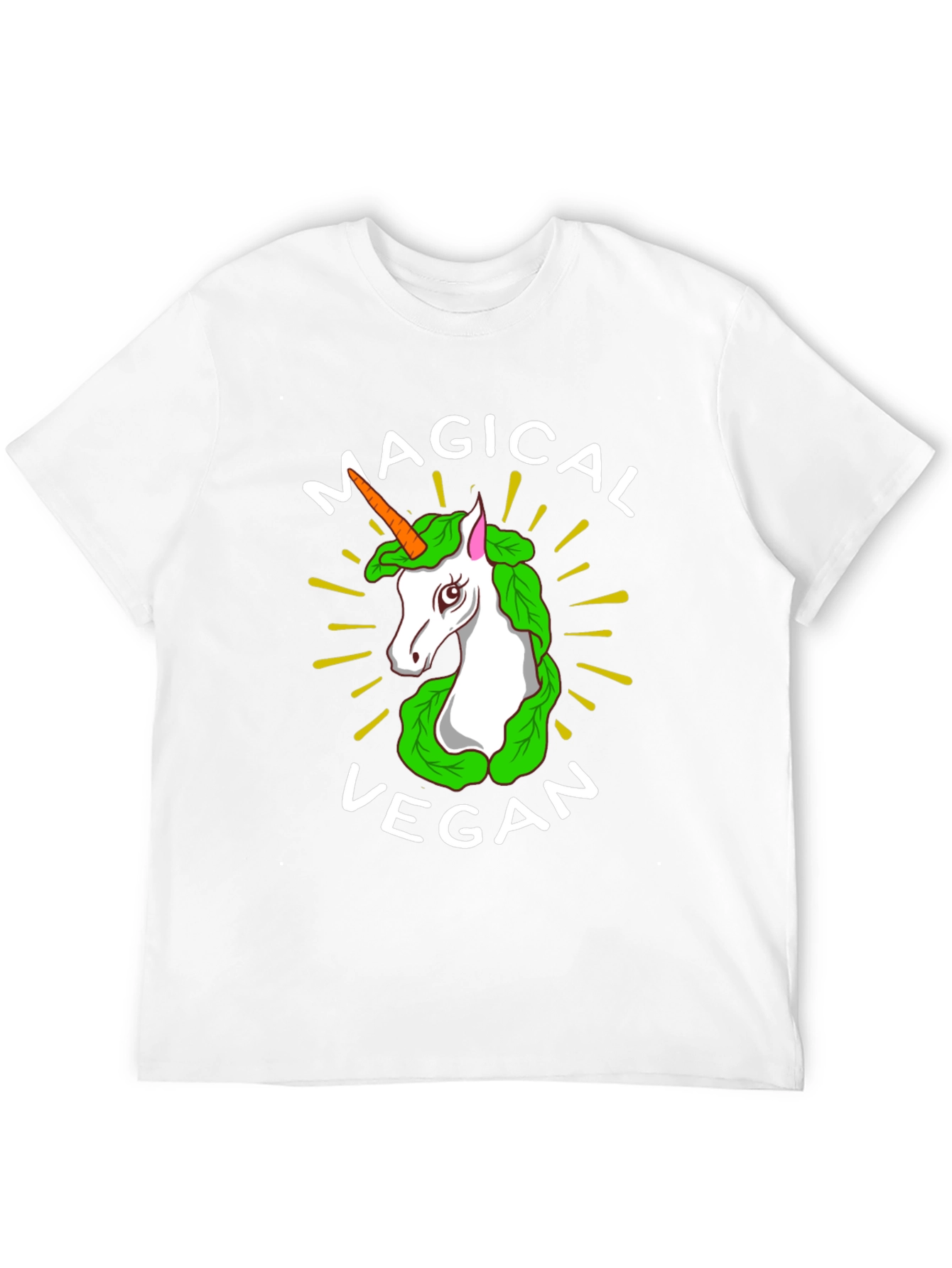 Black Magical Vegan Unicorn T-Shirt view 12