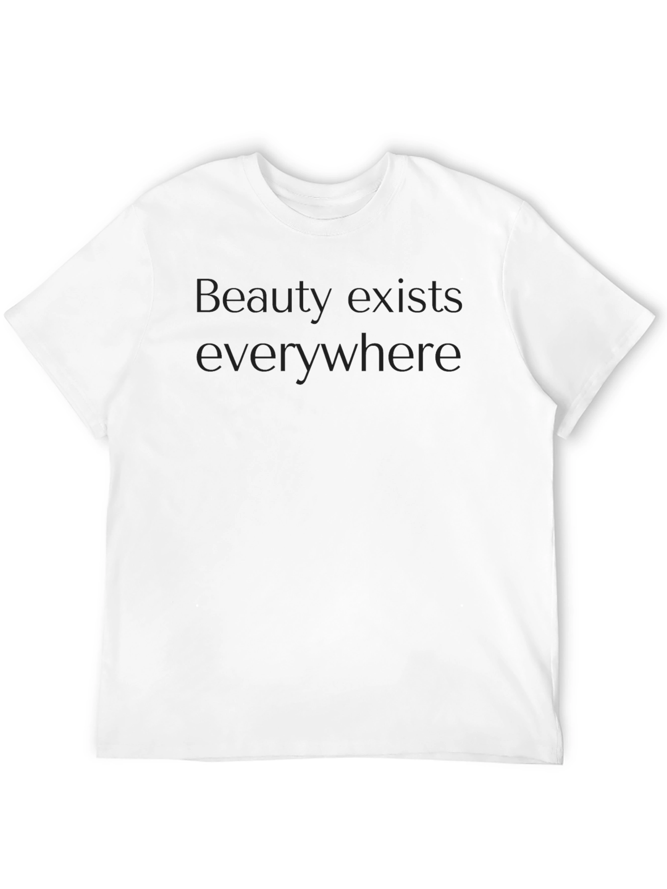 Black Black T-Shirt - 'Beauty Exists Everywhere' view 12