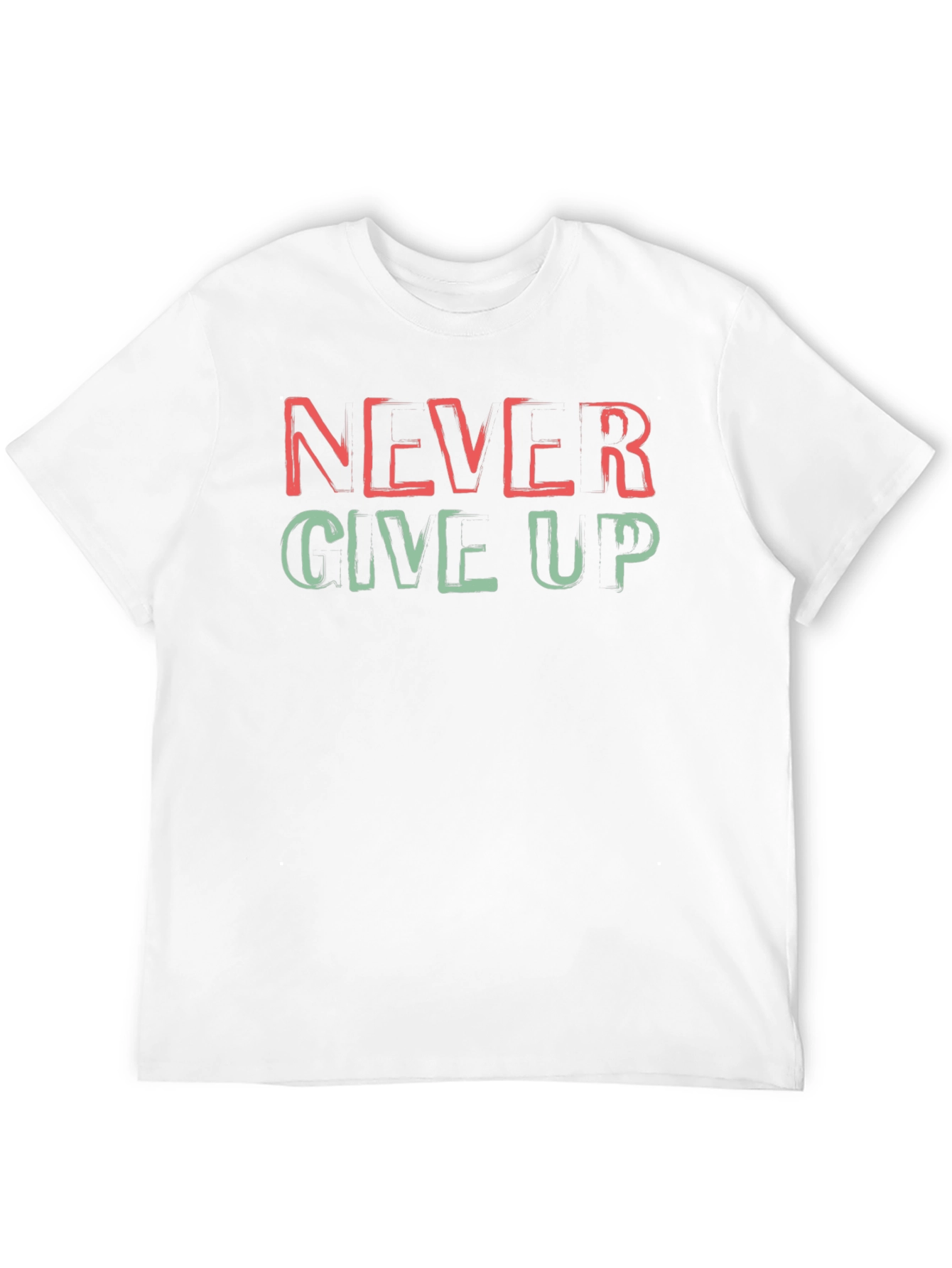Black Never Give Up Graphic Tee - Motivational T-Shirt view 12