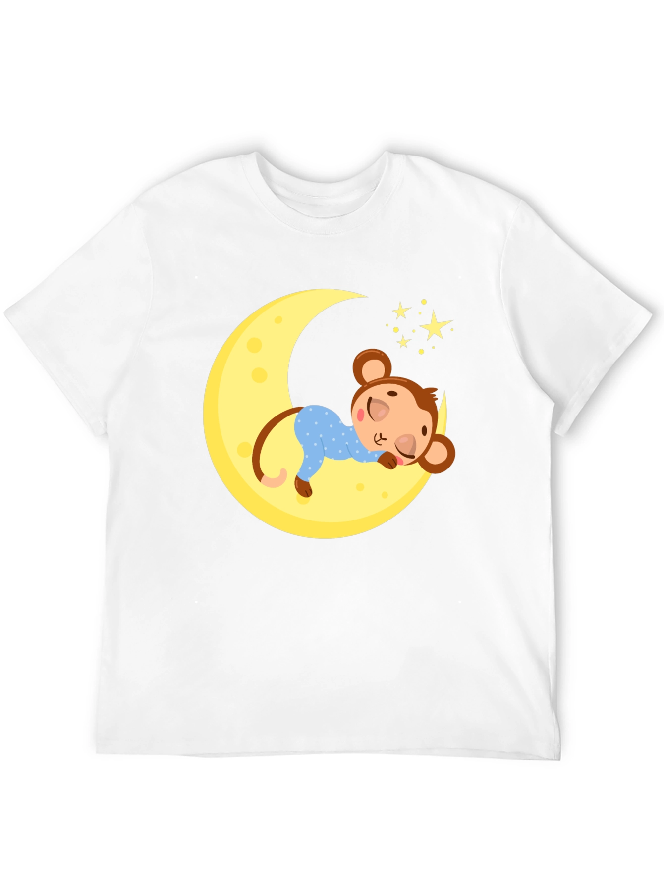Black Sleepy Monkey Moon Graphic Tee view 12
