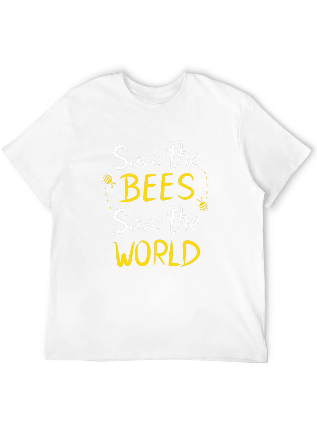Black Save the Bees Graphic T-Shirt view 12
