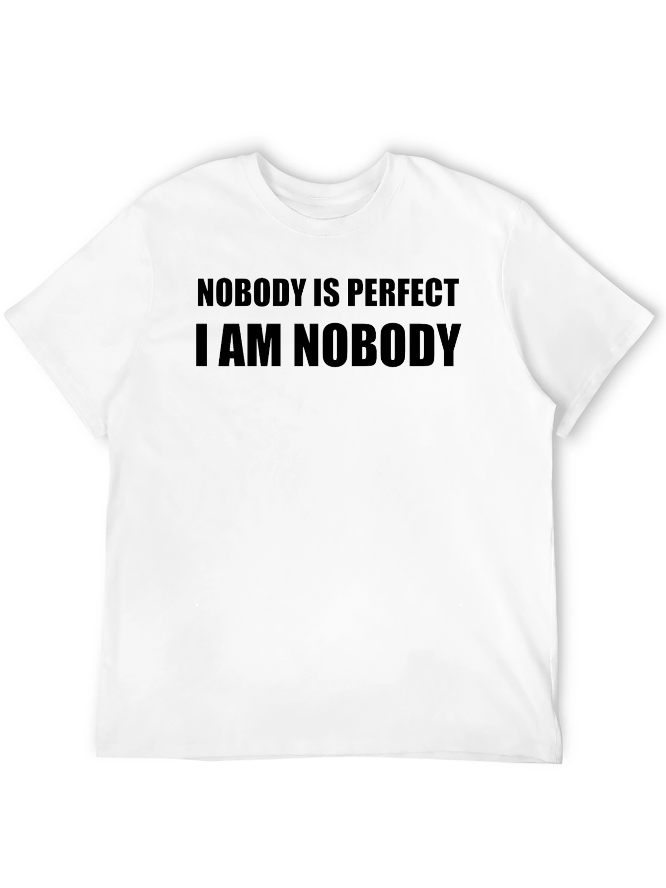 Black Nobody is Perfect T-Shirt - Mens Funny Tee view 12