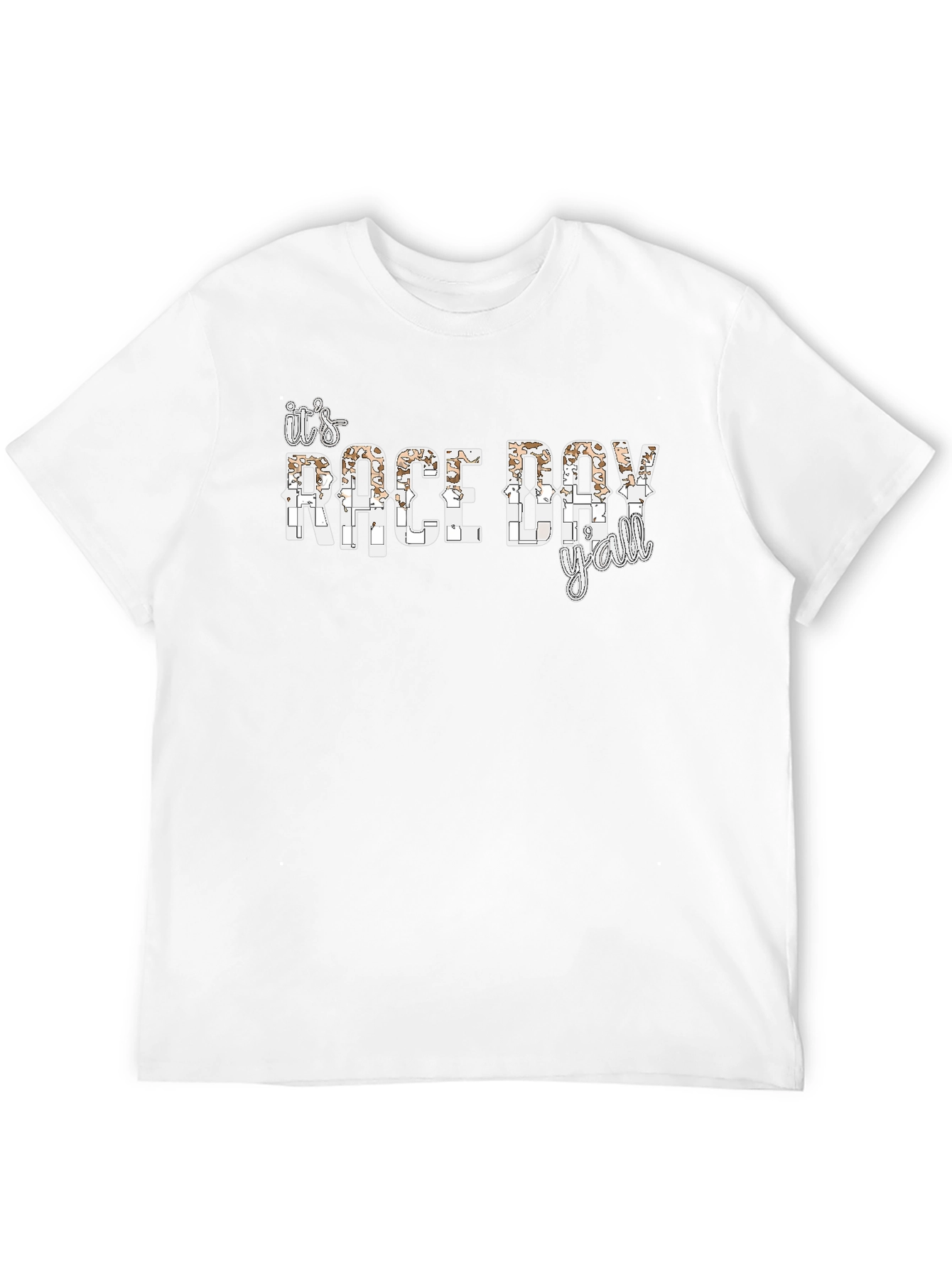 Black It's Race Day Y'all Black T-Shirt view 12