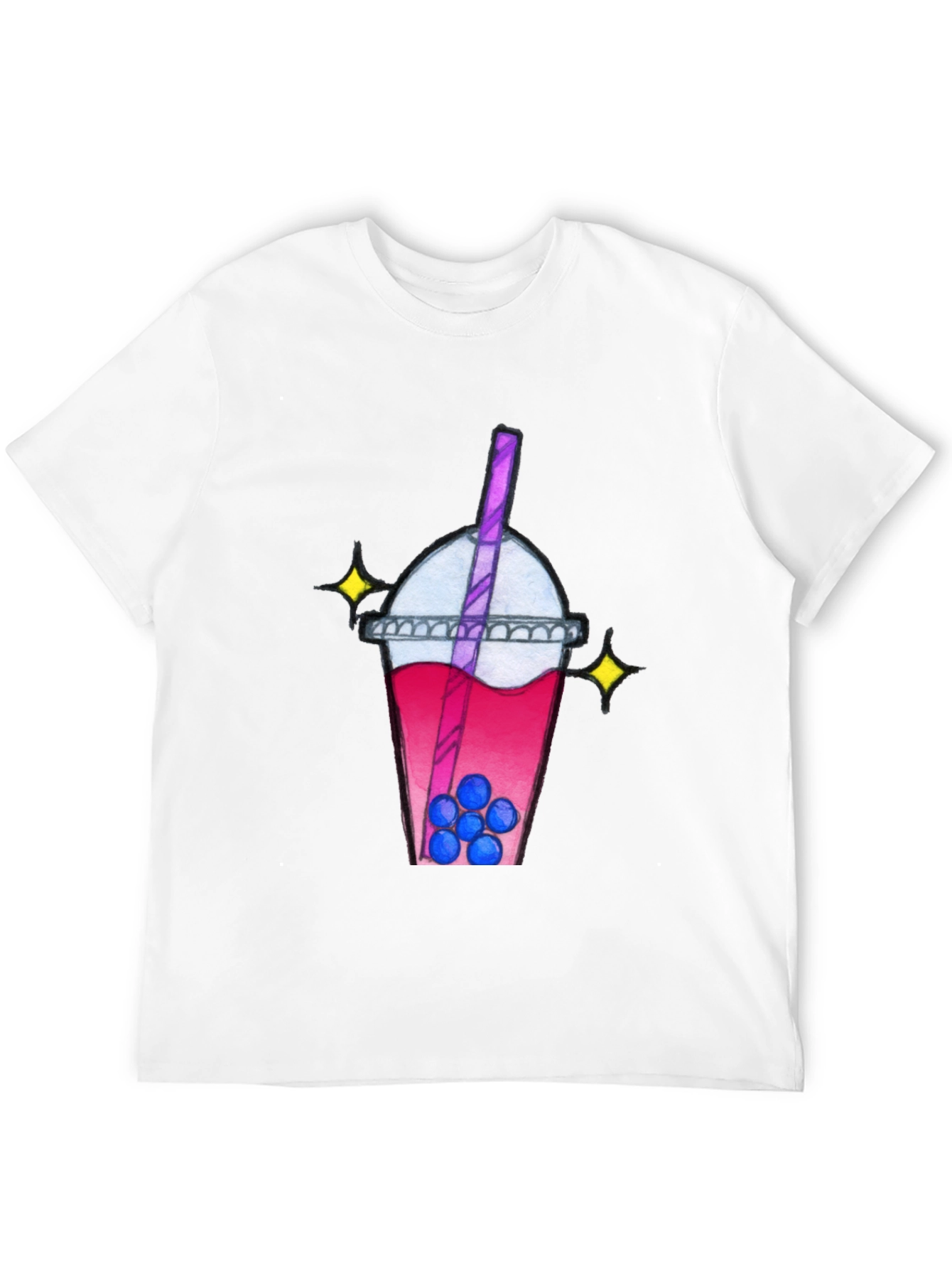 Black Boba Tea Graphic Tee view 12