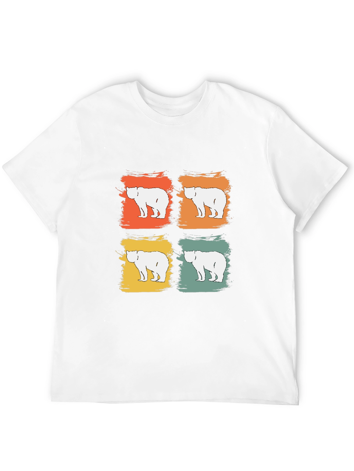 Black Retro Bear Graphic Tee - Modern Vintage Style view 12