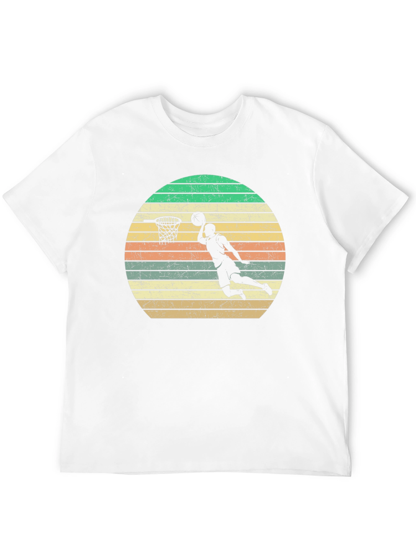 Retro Basketball Dunk T-Shirt - 12