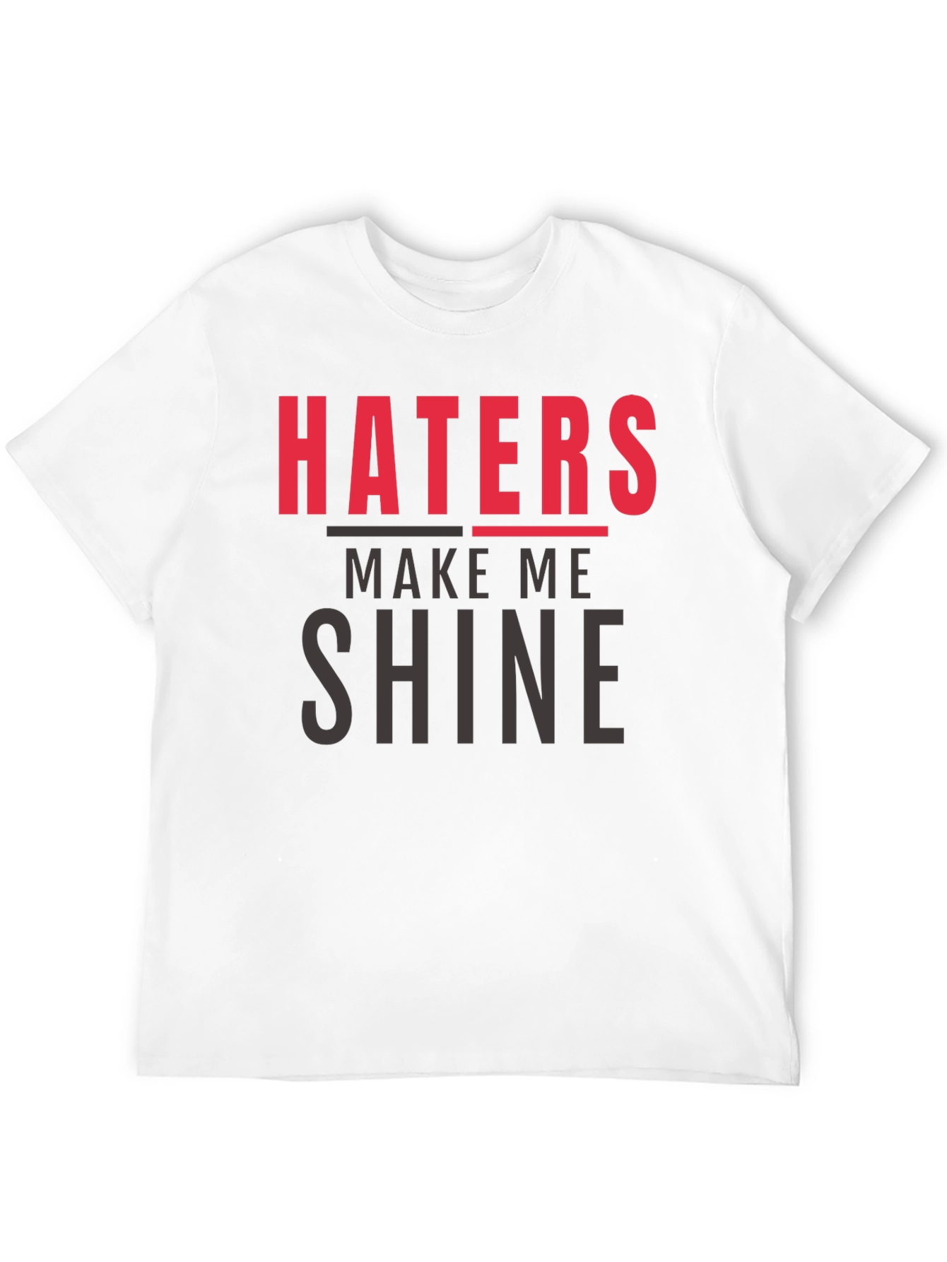 Black Haters Make Me Shine Graphic Tee - Black view 12