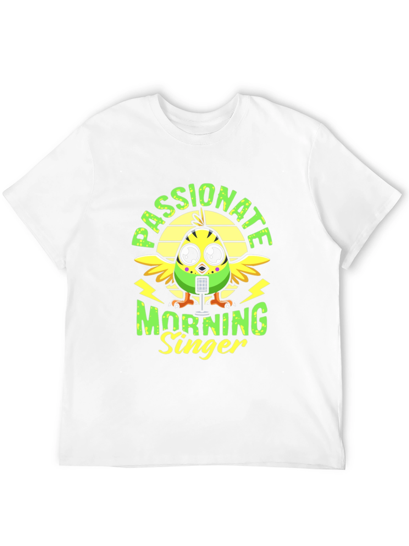 Black Passionate Morning Singer Bird Graphic Tee view 12
