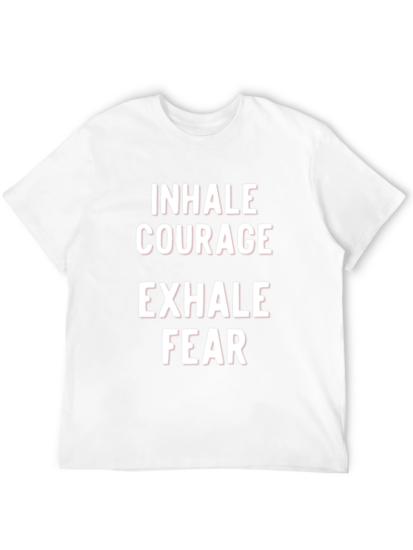 Black Inhale Courage Exhale Fear Graphic Tee view 12