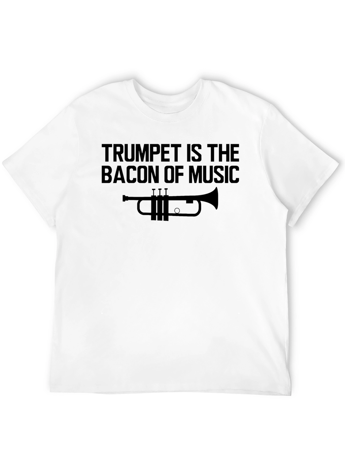 Black Trumpet is The Bacon of Music T-Shirt view 12