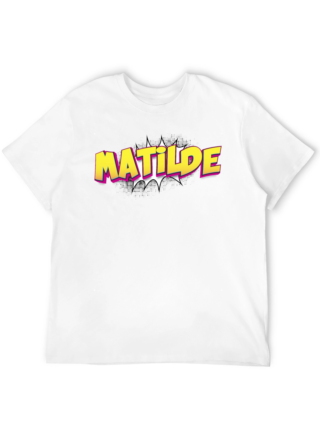 Black Matilde Comic Style Graphic Tee - Black view 12