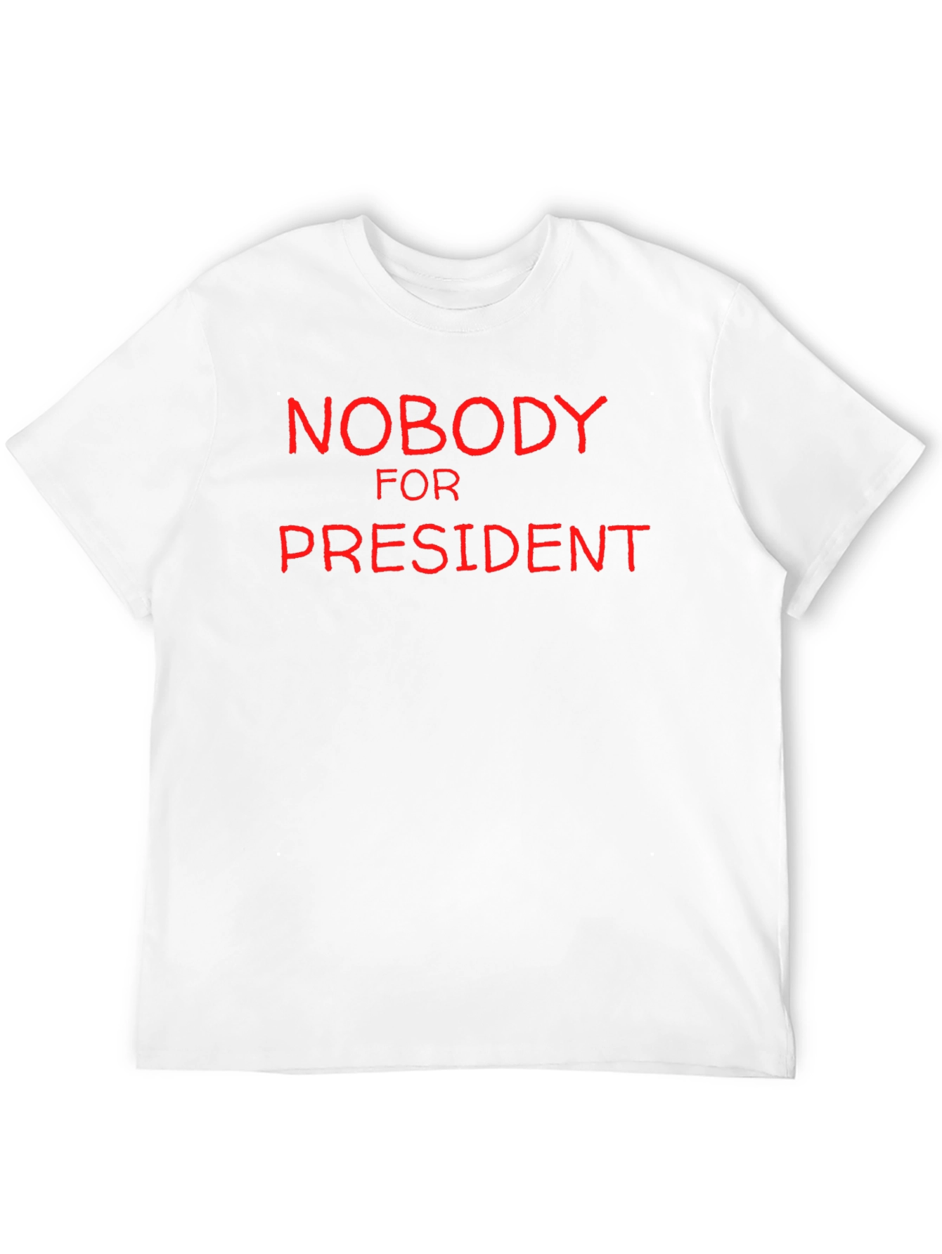 Black Nobody for President Black Graphic T-Shirt view 12