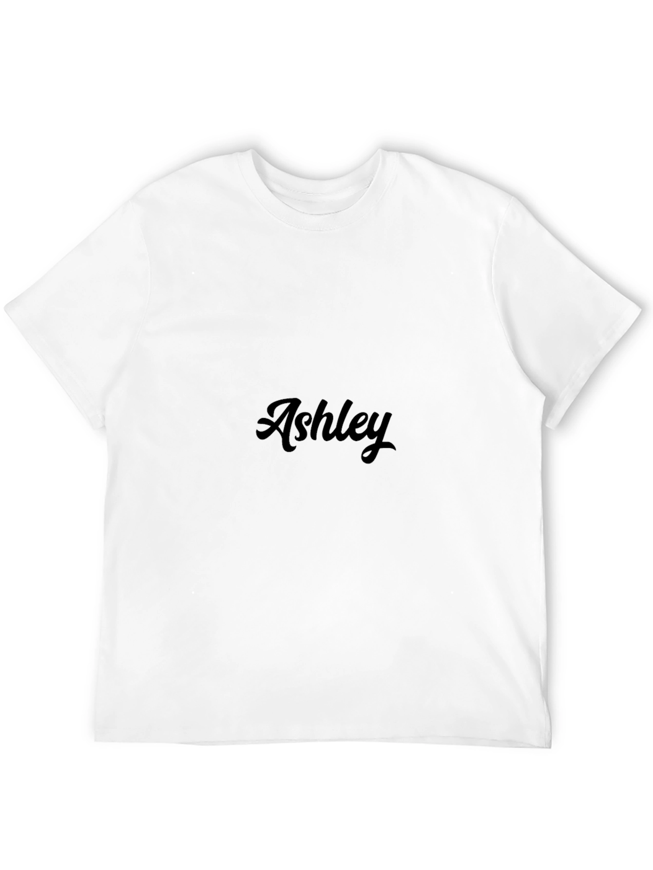 Black Personalized Ashley Black T-Shirt view 12