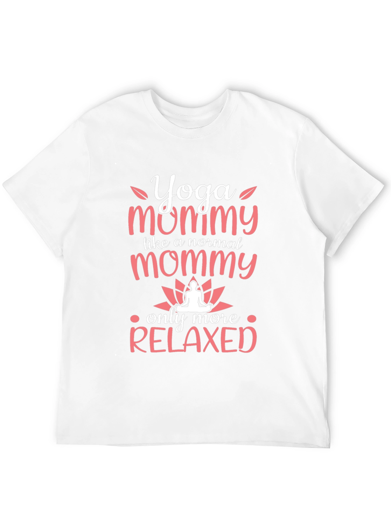 Black Yoga Mommy T-Shirt - Relaxed Mom Tee view 12