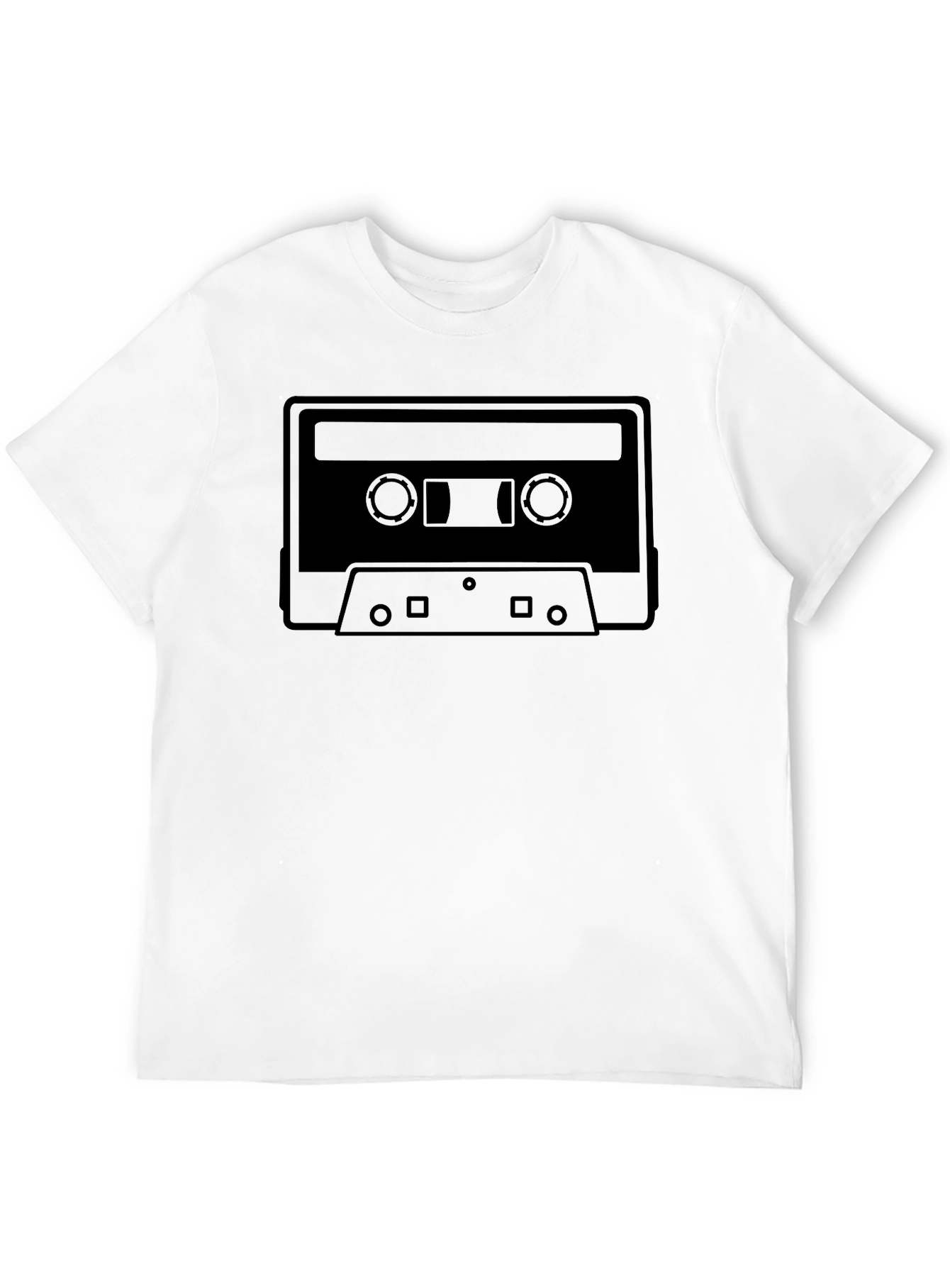 Black Retro Cassette Tape Graphic Tee - Black view 12