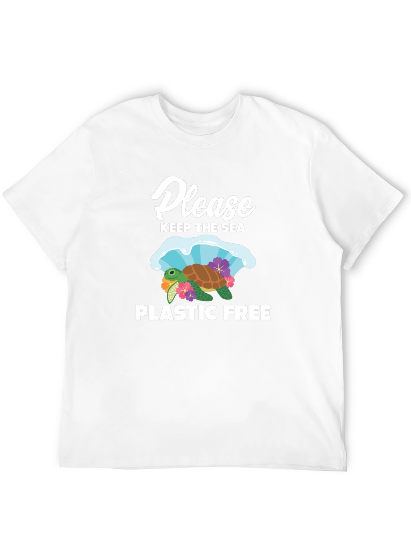 Black Keep the Sea Plastic Free T-Shirt view 12