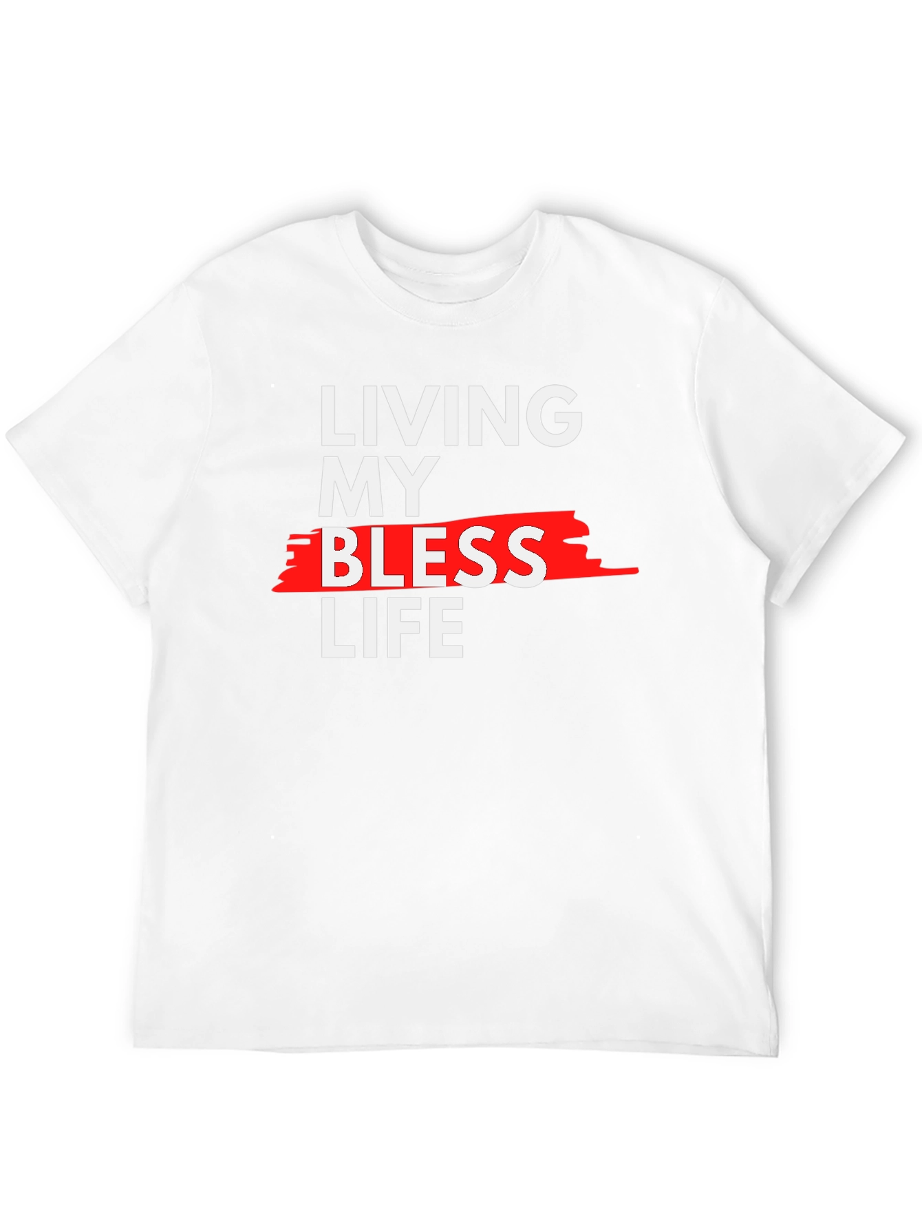 Black Living My Blessed Life Graphic Tee - Black view 12