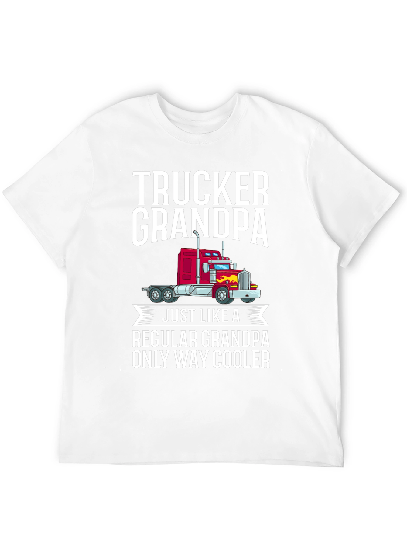 Trucker Grandpa T-Shirt - Cool Grandpa Gift - 12
