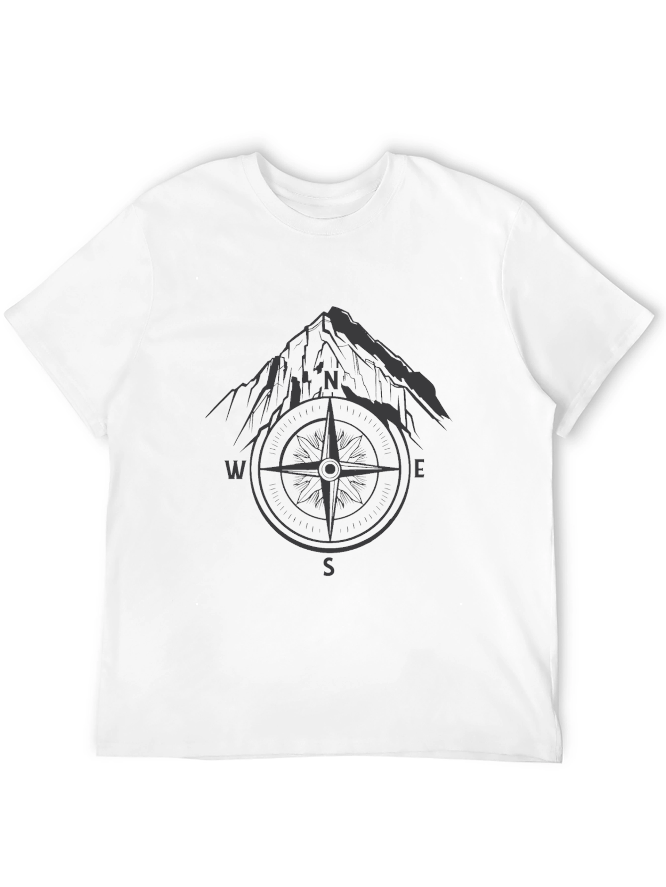 Black Mountain Compass Graphic T-Shirt - Adventure Ready view 12