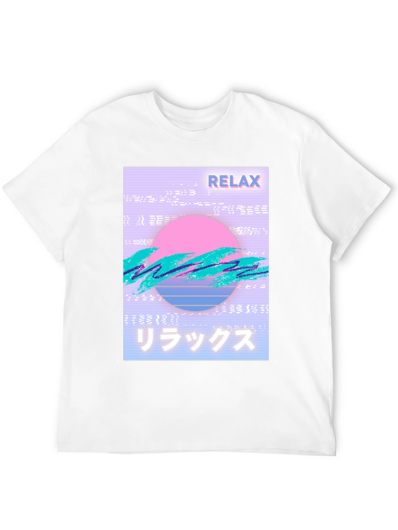 Black Relax Vaporwave Graphic T-Shirt - Trendy Casual Wear view 12