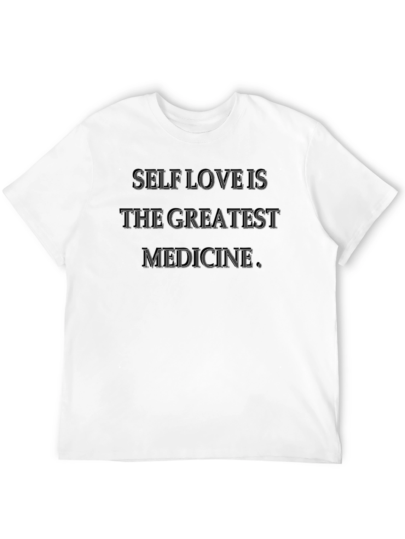 Black Self Love is The Greatest Medicine Black T-Shirt view 12