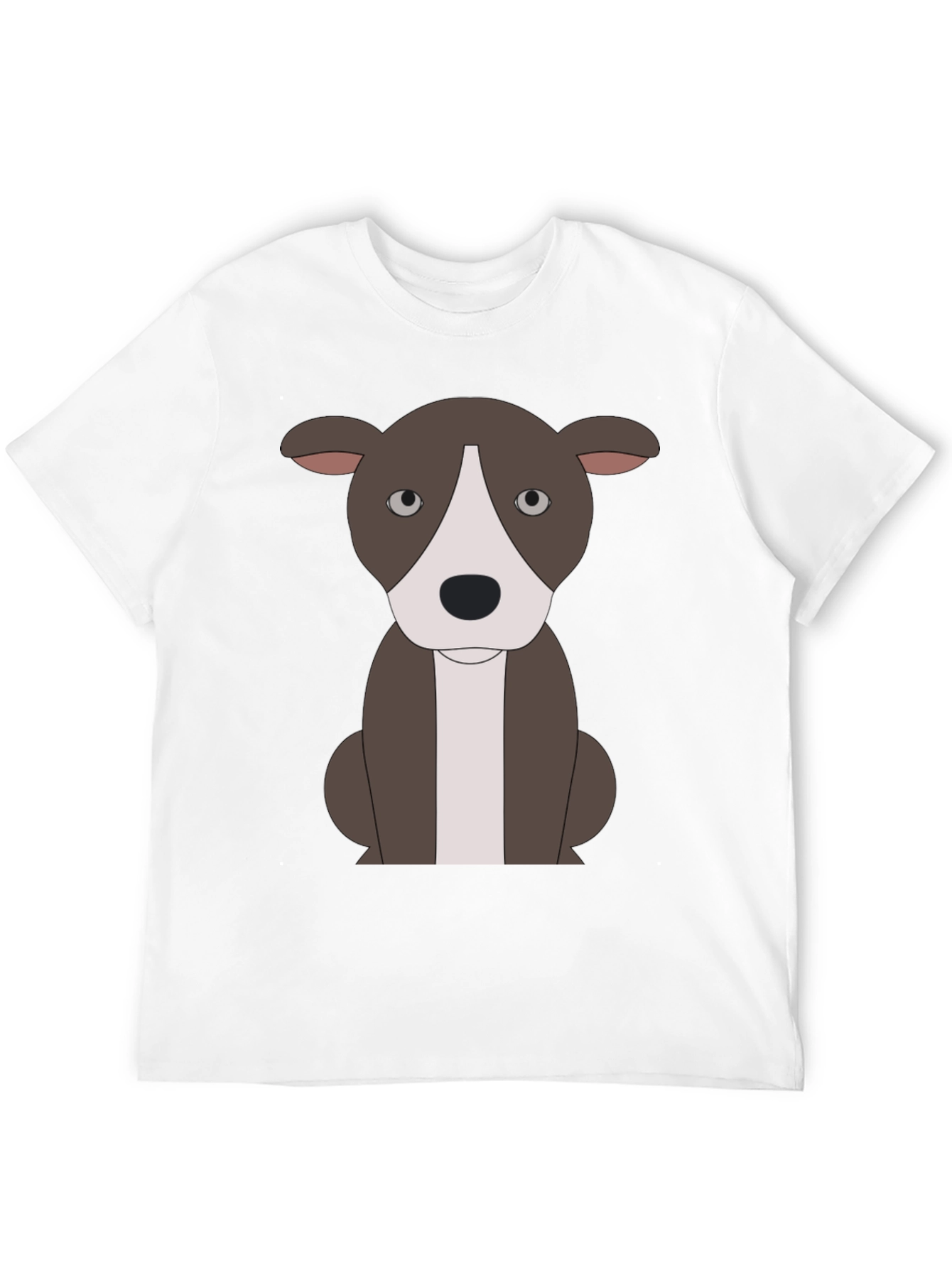 Black Cartoon Pitbull T-Shirt - Black view 12