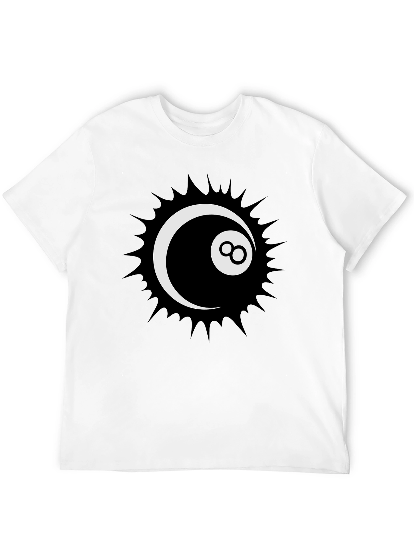 Cool 8-Ball Graphic Tee - Stylish Black T-Shirt - 12