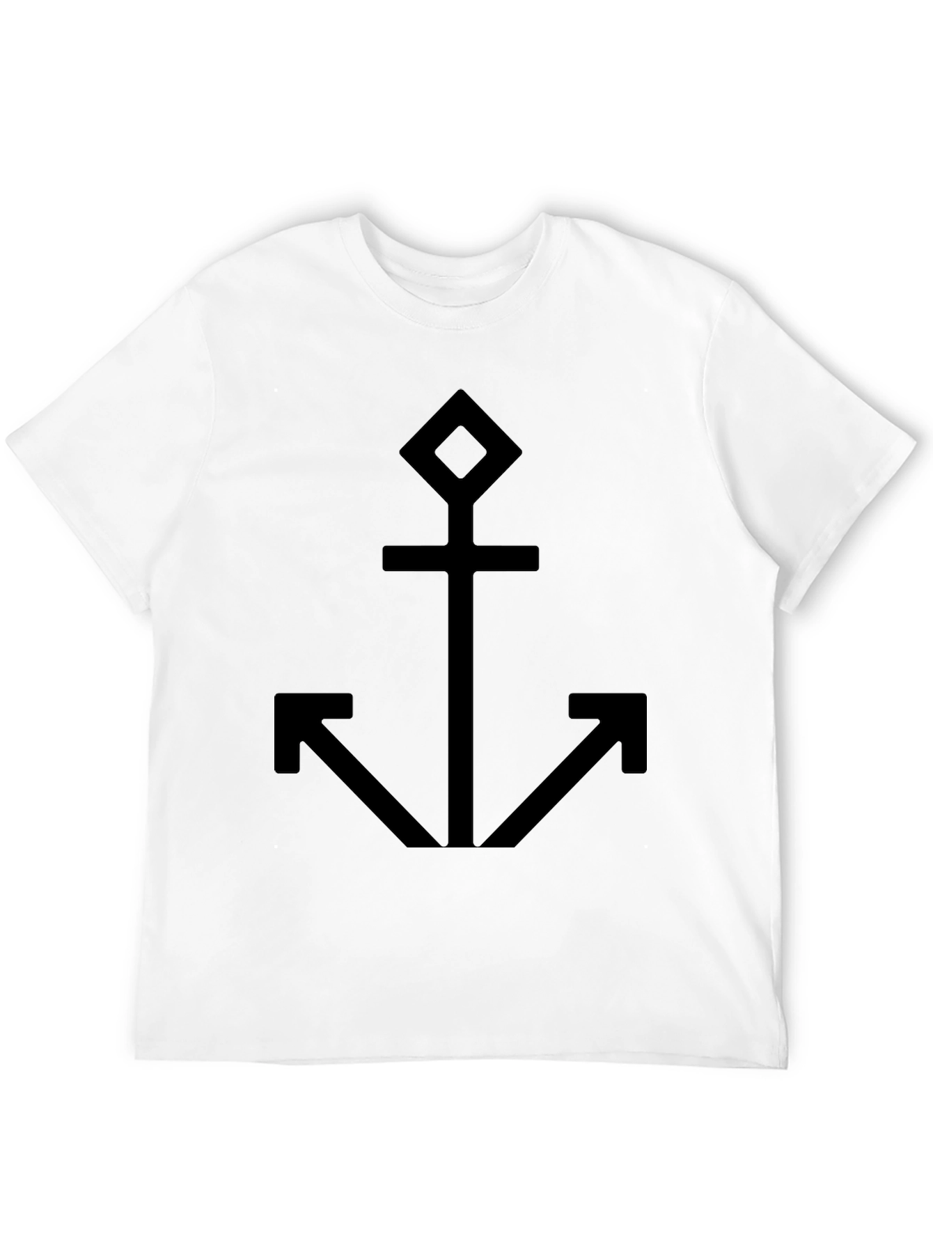 Black Anchor Graphic Black T-Shirt view 12