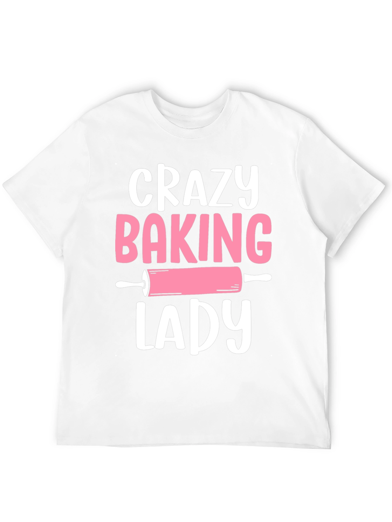 Black Crazy Baking Lady Graphic Tee - Black view 12