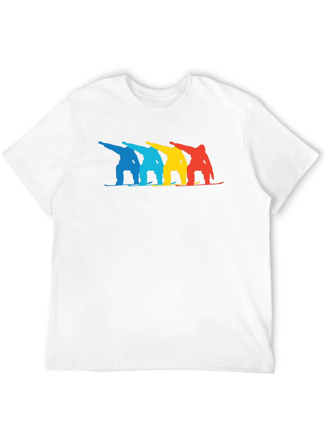 Black Cool Graphic Tee - Colorful Snowboarders view 12