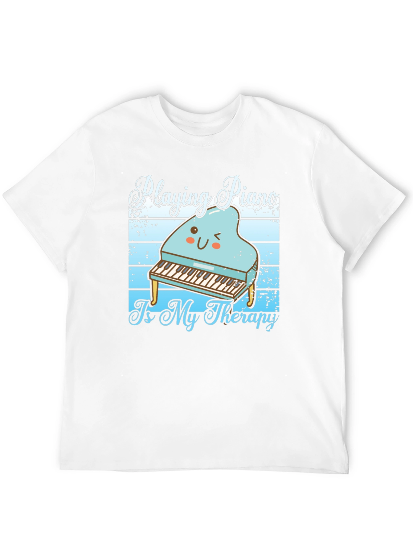 Black Piano Therapy T-Shirt - Music Lover Tee view 12