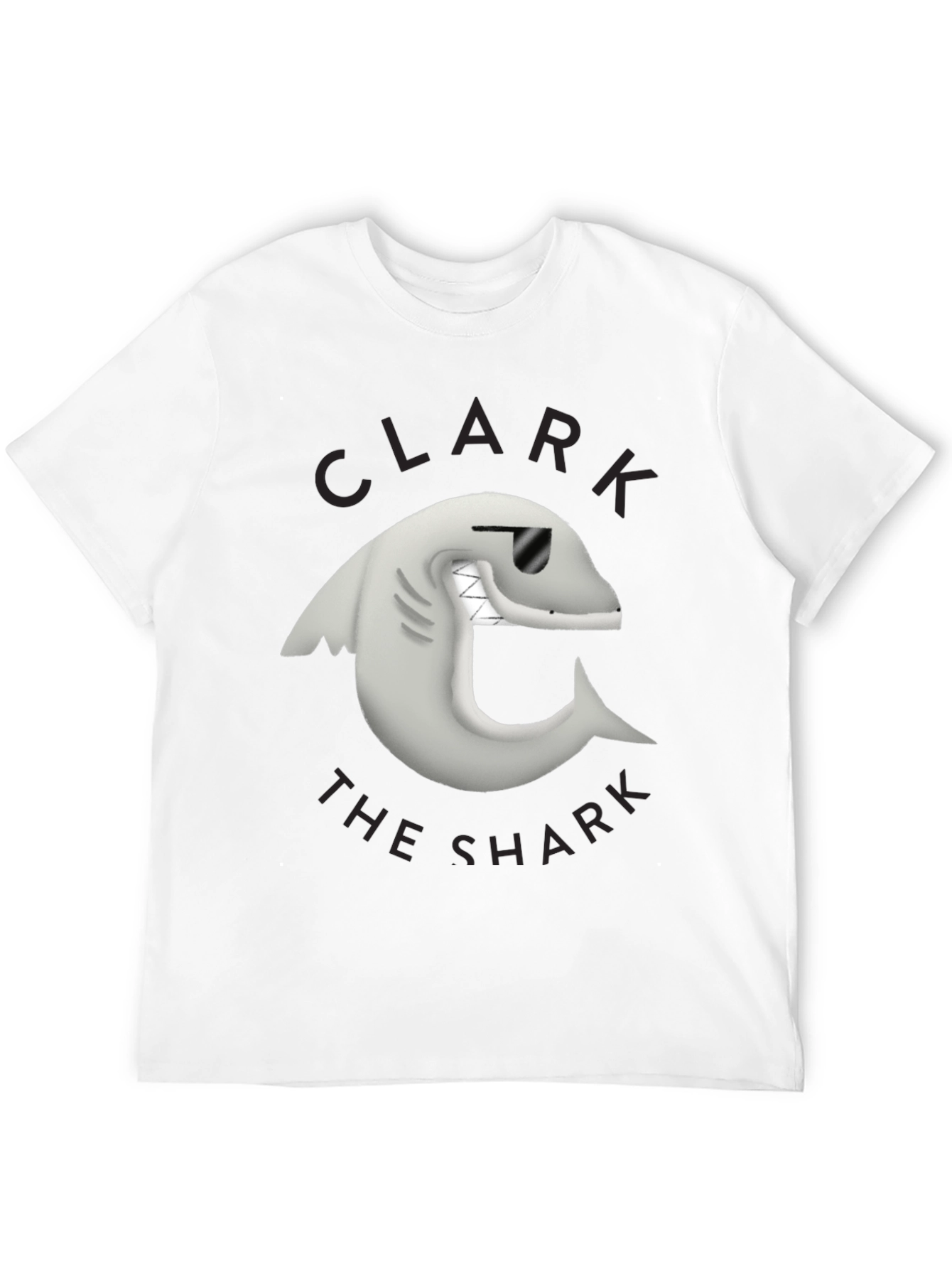 Black Clark the Shark Graphic Tee - Black view 12