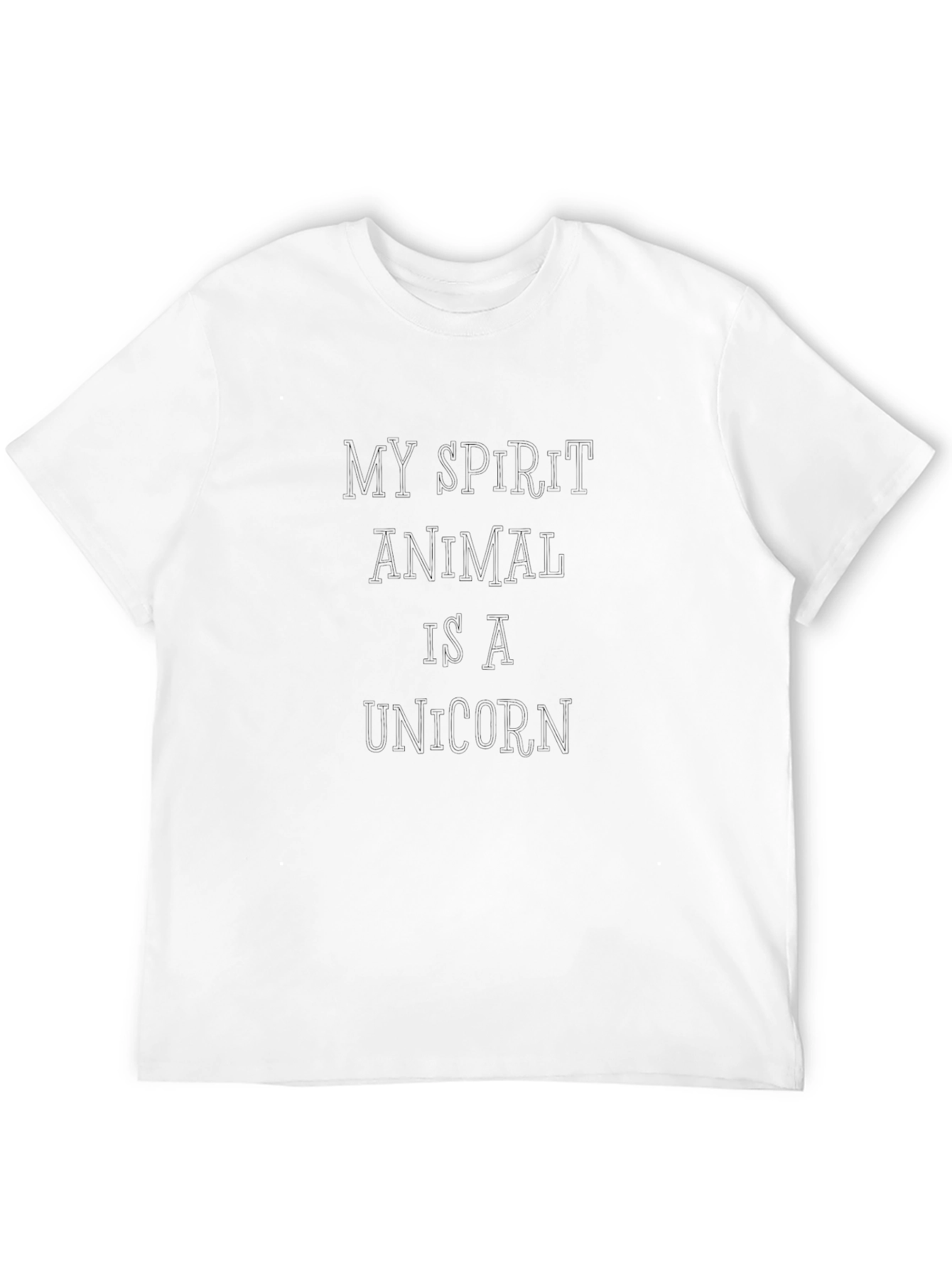 Black My Spirit Animal Unicorn Black T-Shirt view 12