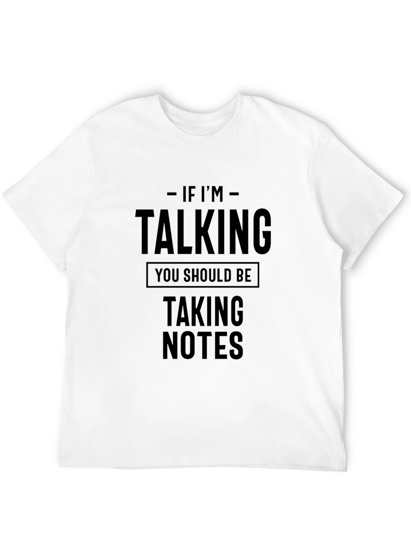 Black Talking Taking Notes Black Graphic Tee view 12
