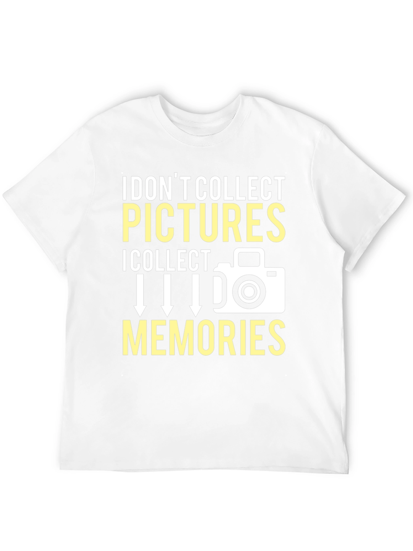 Black I Collect Memories T-Shirt Photography Gift view 12