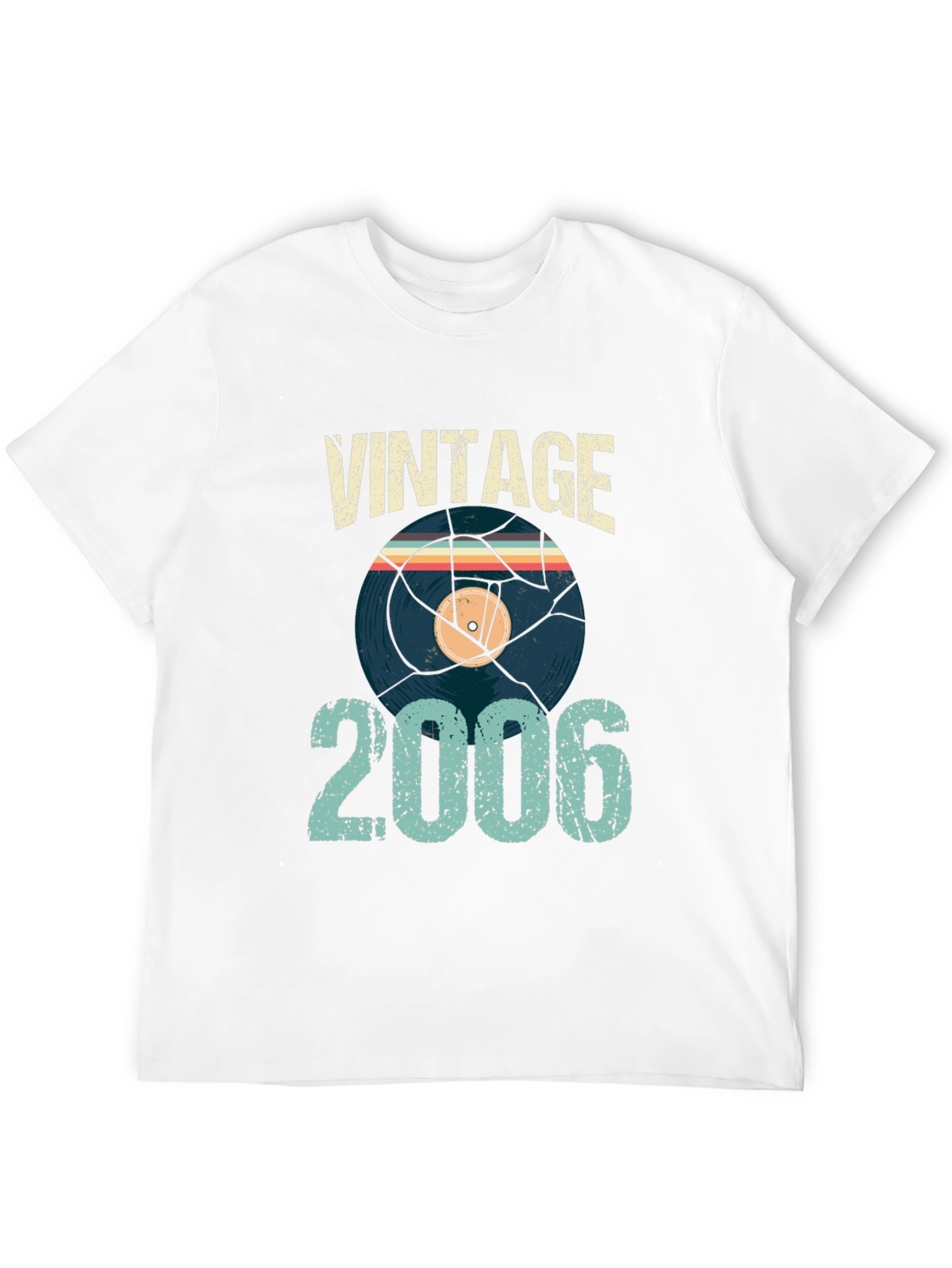 Black Vintage 2006 T-Shirt Record Graphic Retro Style view 12