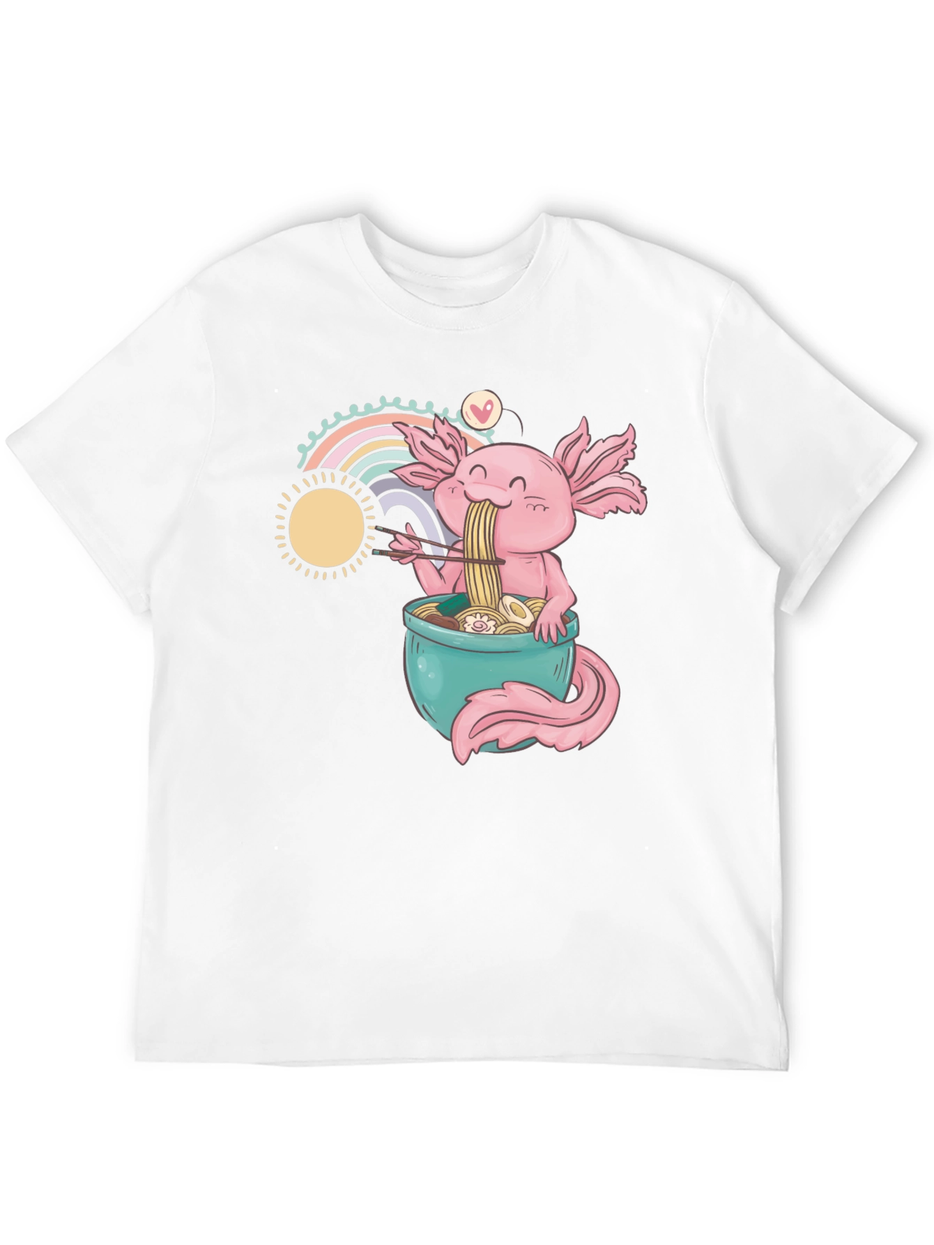 Axolotl Ramen T-Shirt - Cute Anime Design - 12