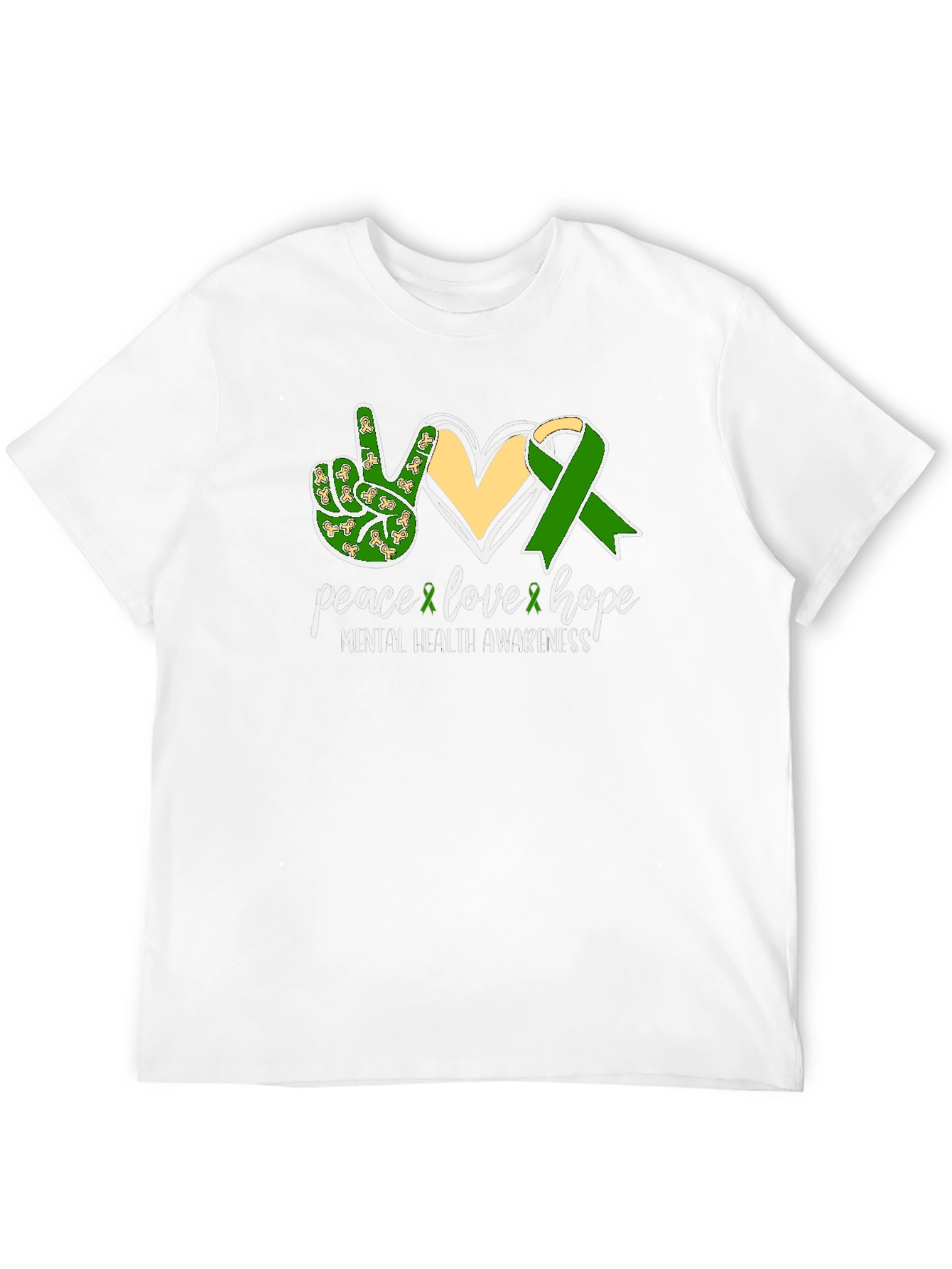 Black Mental Health Awareness T-Shirt Peace Love Hope  view 12