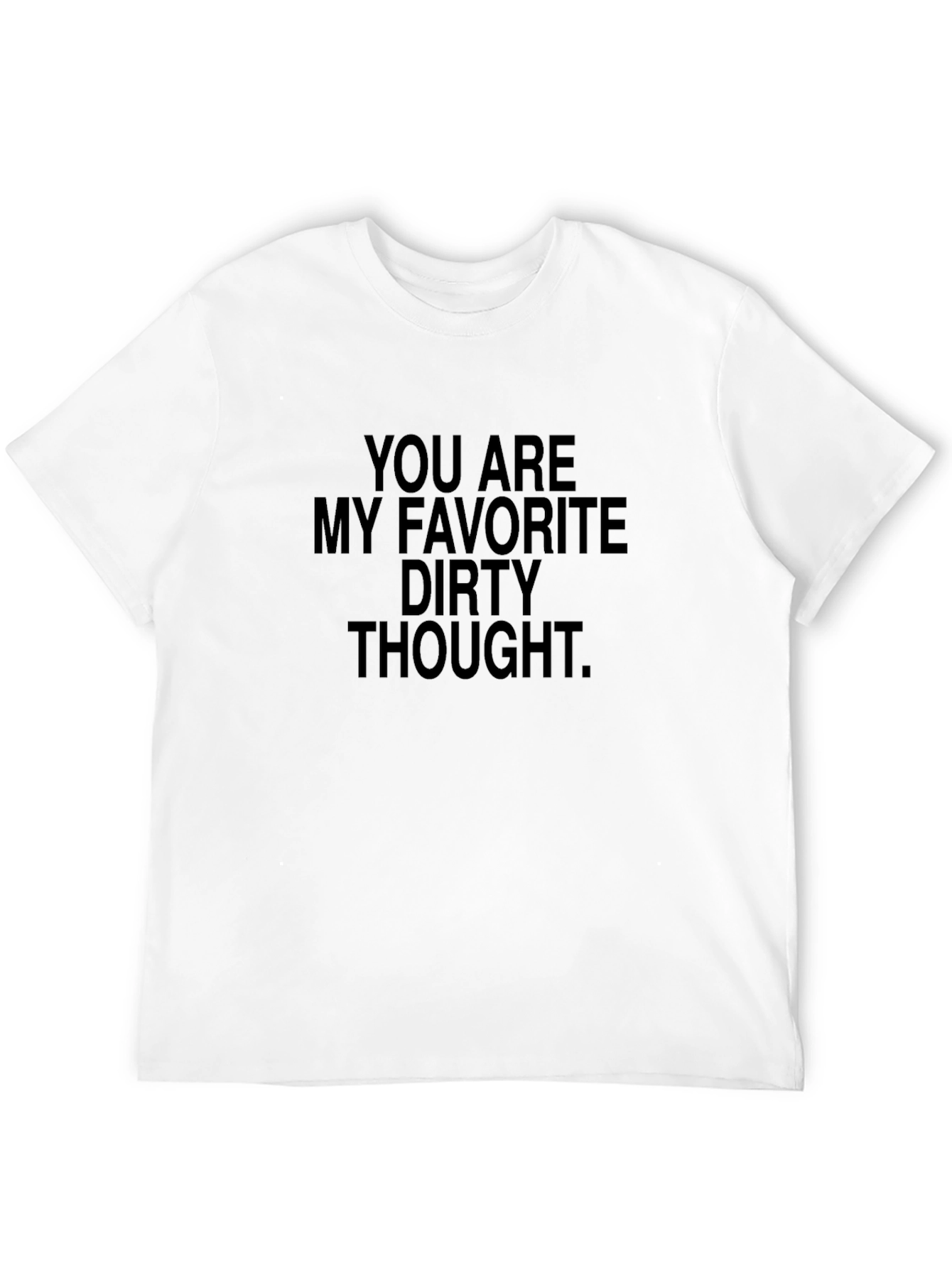 Black Favorite Dirty Thought Black Graphic T-Shirt view 12